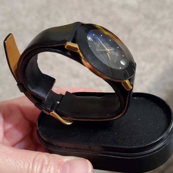 18K Gold Plated Diamond Watch Vintage Le Chateau - Picture 2 of 12